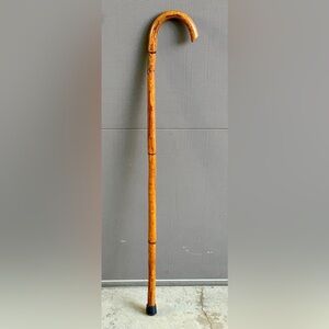 1931 Vintage Wooden Detroit American Legion Decal Badge Functional Souvenir Cane